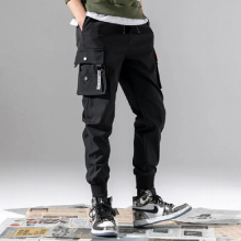 Men Overalls Casual Straight Loose Pencil Pants Bundle Feet Nine-Point Pants Spring and Summer Tide