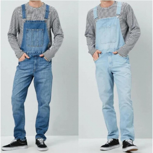 Mens Suspender Jeans Youth Cargo Jeans 1