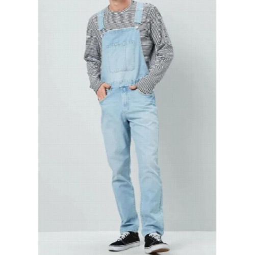Mens Suspender Jeans Youth Cargo Jeans 2