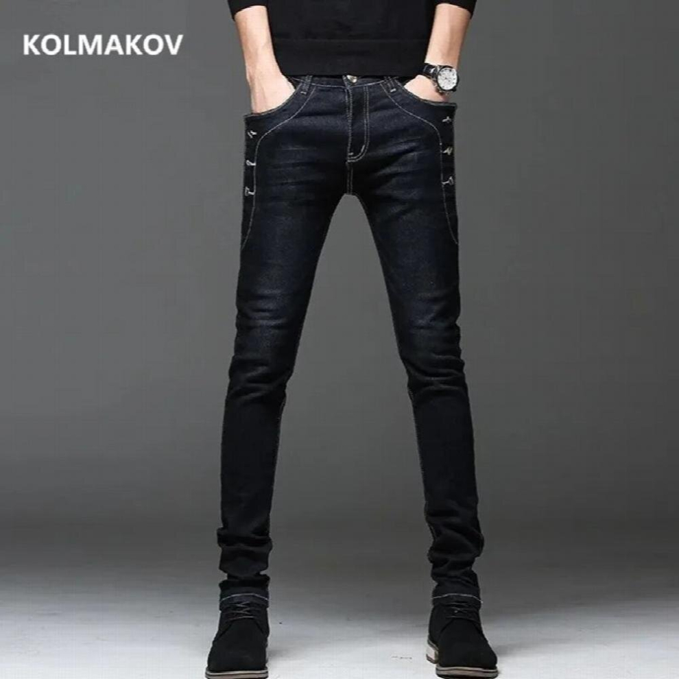 arrival slim fit jeans men,Fashion Classic Denim Skinny Jeans Male mens casual High Trousers-image-OPC-PCQQZNP-NEW