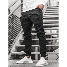Mens Woven Casual Pants Overalls Zippered Decorative Three-dimensional Pocket Work Jeans Multi-pocket Pant Pant Men