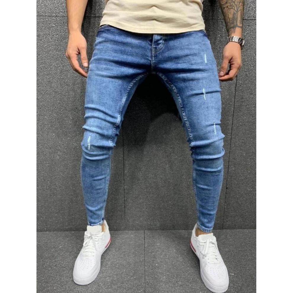 Men Skinny Jeans Trousers Slim Pencil Pants Classic Street Biker Denim Male Business Casual Party Denim Clothing-image-OPC-PCQQZCV-NEW
