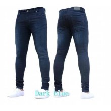 Mens Skinny Jeans Teenagers Solid Skinny Jeans