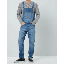 Mens Denim Suspender Pants Overall Jeans