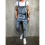 Mens Dungarees Tooling Casual Shoulder Strap Jeans 2