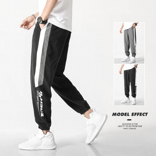 ANSZKTN Pants man thin handsome casual pants Japanese fat big size ...