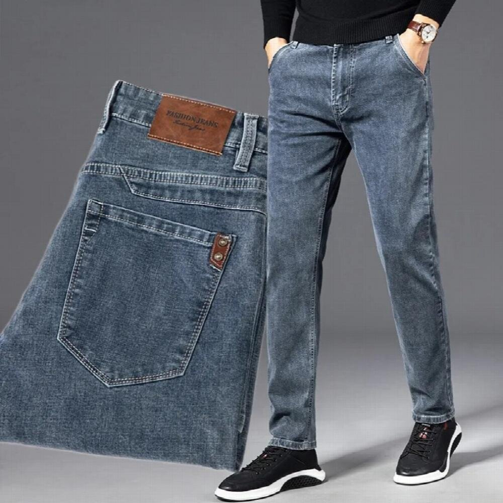 COLDKER Spring Slim Fit Male jeans pants Straight Stretch Regular Jeans for Men Denim Pants High Trousers-image-OPC-PCQR258-NEW