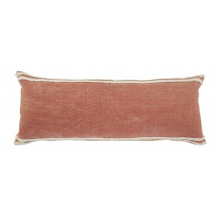 14 x 14 x 36 in. Brown Striped Zippered 100 Percent Cotton Throw Pillow - Set of 2