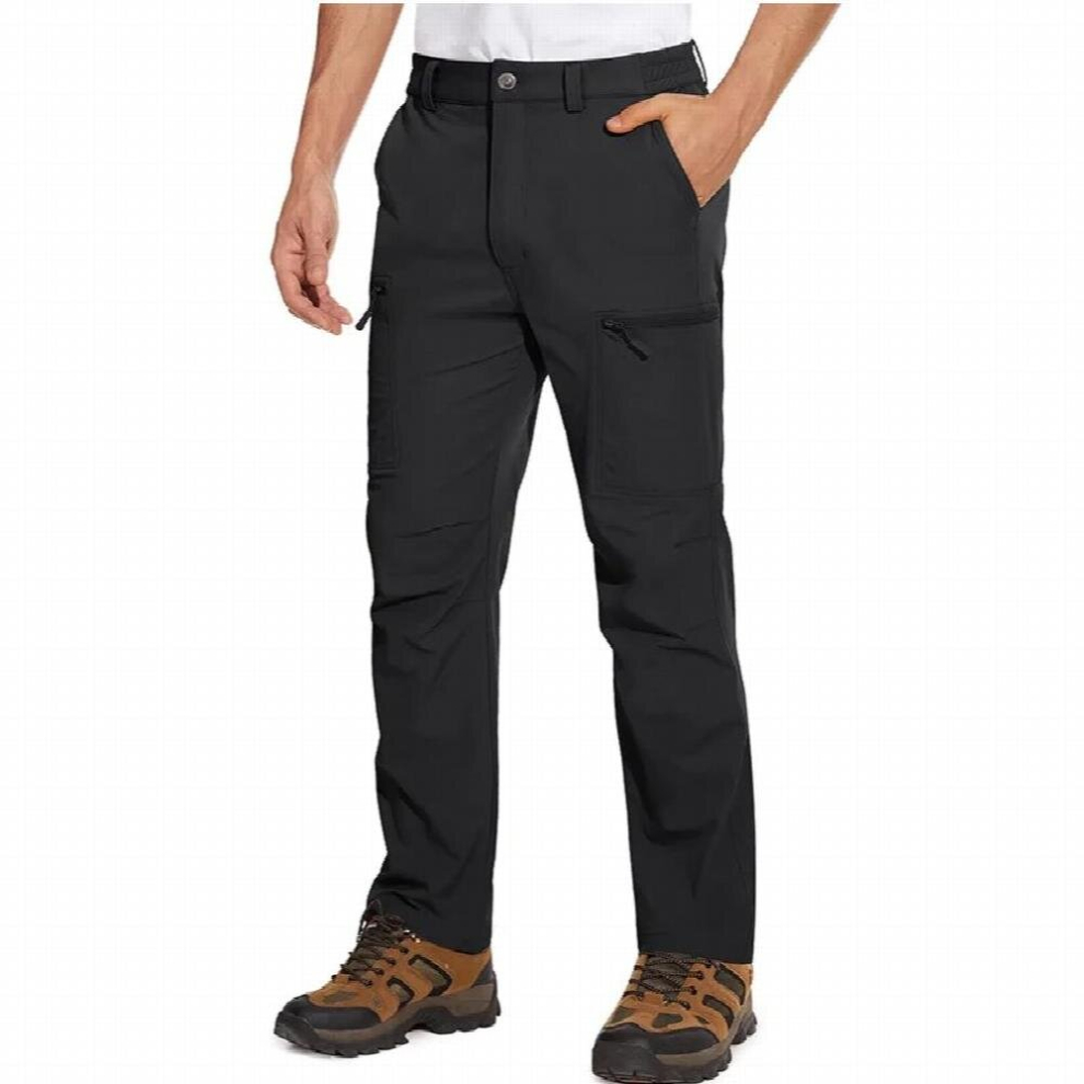 Mens Tactical Waterproof Cargo Pants With Pockets Lightweight Quick Dry Casual Straight Pants For Work Hiking 885671521630