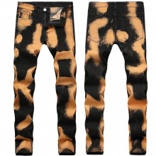 Mens Personalized Jeans Youth Fashionable Skinny Stretch Jeans