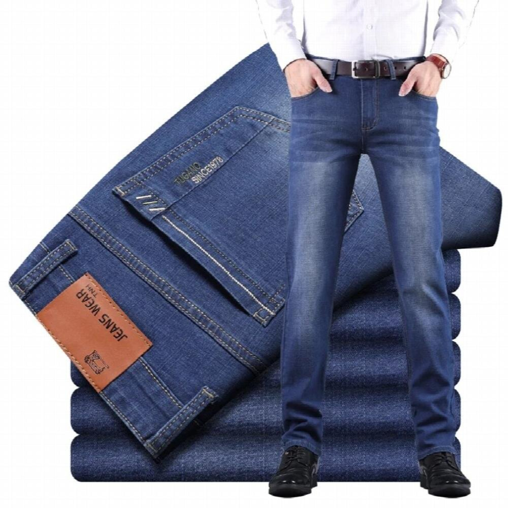 Autumn winter Straight men Jeans Casual Jeans men Classic Trousers Denim Pants Male-image-OPC-PCQR7F2-NEW