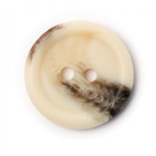 Crendon Round Marble Buttons  Natural & Brown - each