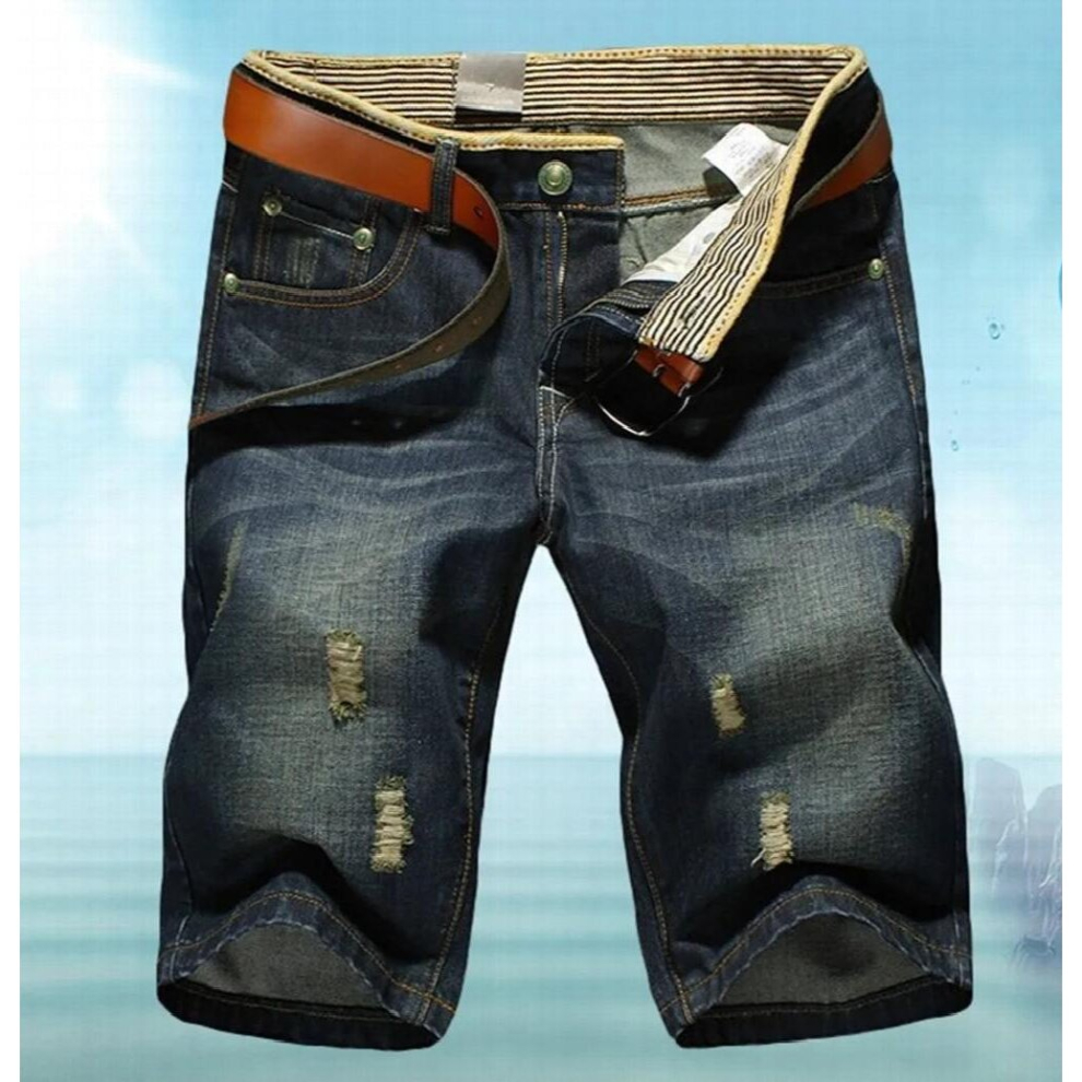 Summer denim 5 - quarter pants oversized mens shorts jeans fat man 28-38-image-OPC-PCQRBJZ-NEW