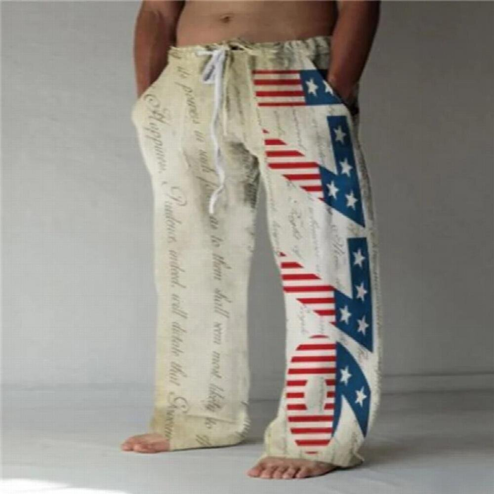 street casual wide-leg pants mens version loose straight wide-leg pants 3D digital printing trousers-image-OPC-PCQRG78-NEW