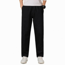 Men Pants Style Mid Waist Pants Soft Men Trousers