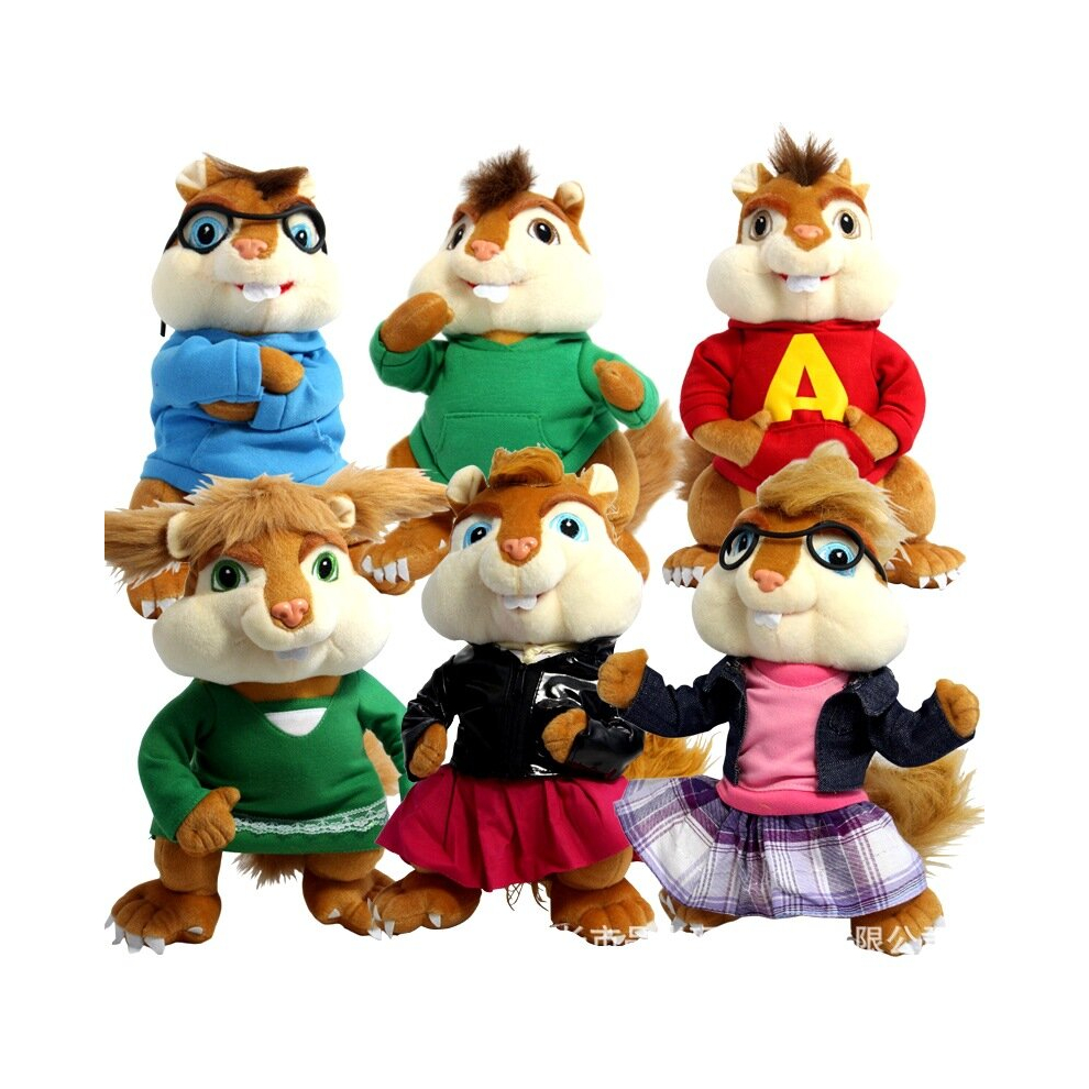 (6pcs) Alvin and The Chipmunks Plush Soft Stuffed Toy Gift