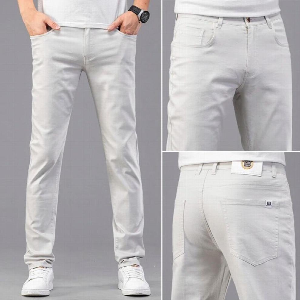 More Colors Regular Fit Straight Stretch Trousers Classic Business Casual Mens Pants Pantalones Men Clothing-image-OPC-PCQRFG8-NEW