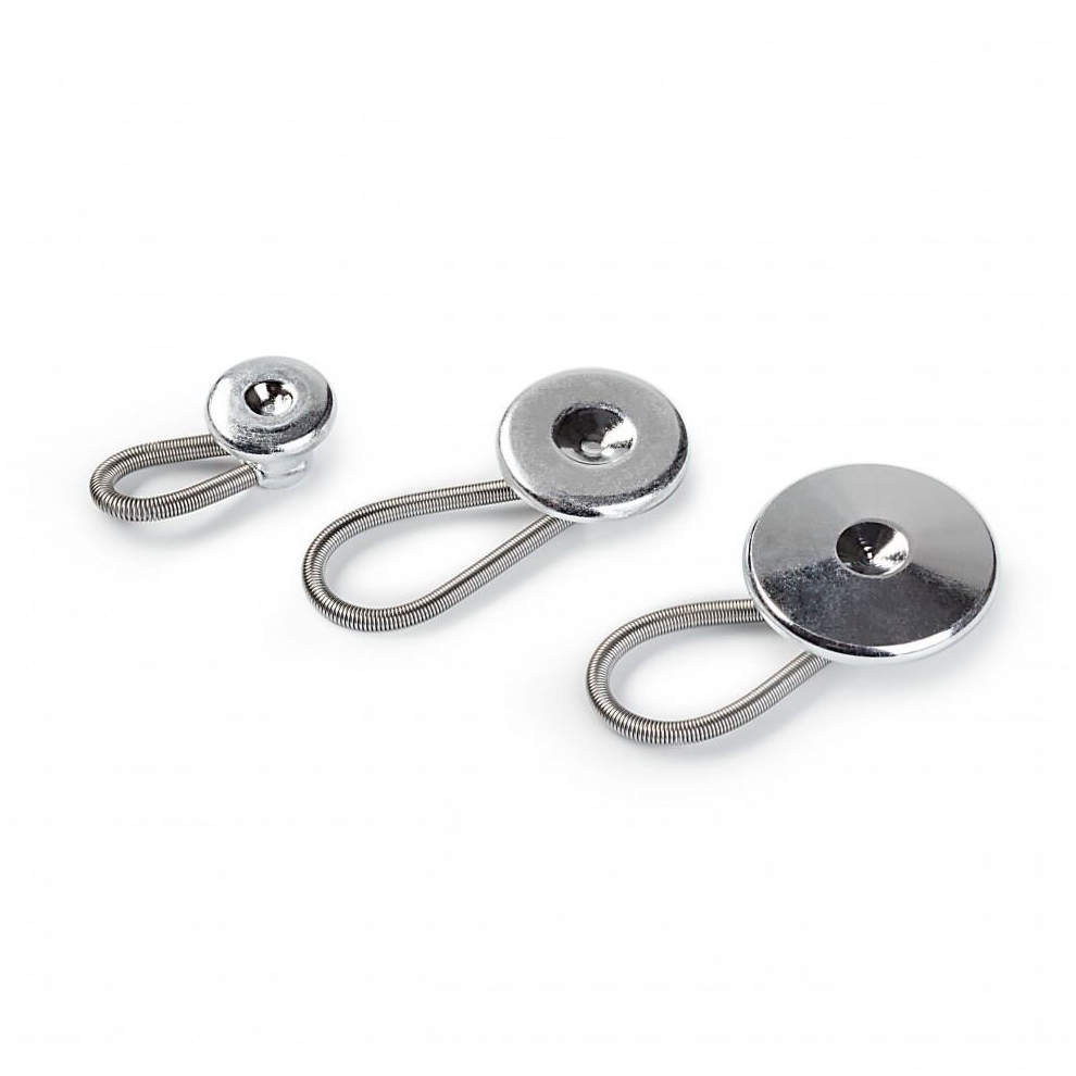 Prym Extender Flexi Buttons  Silver - per pack of 3