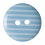 Hemline Round Stripe Buttons  Sky Blue - per pack of 6 1