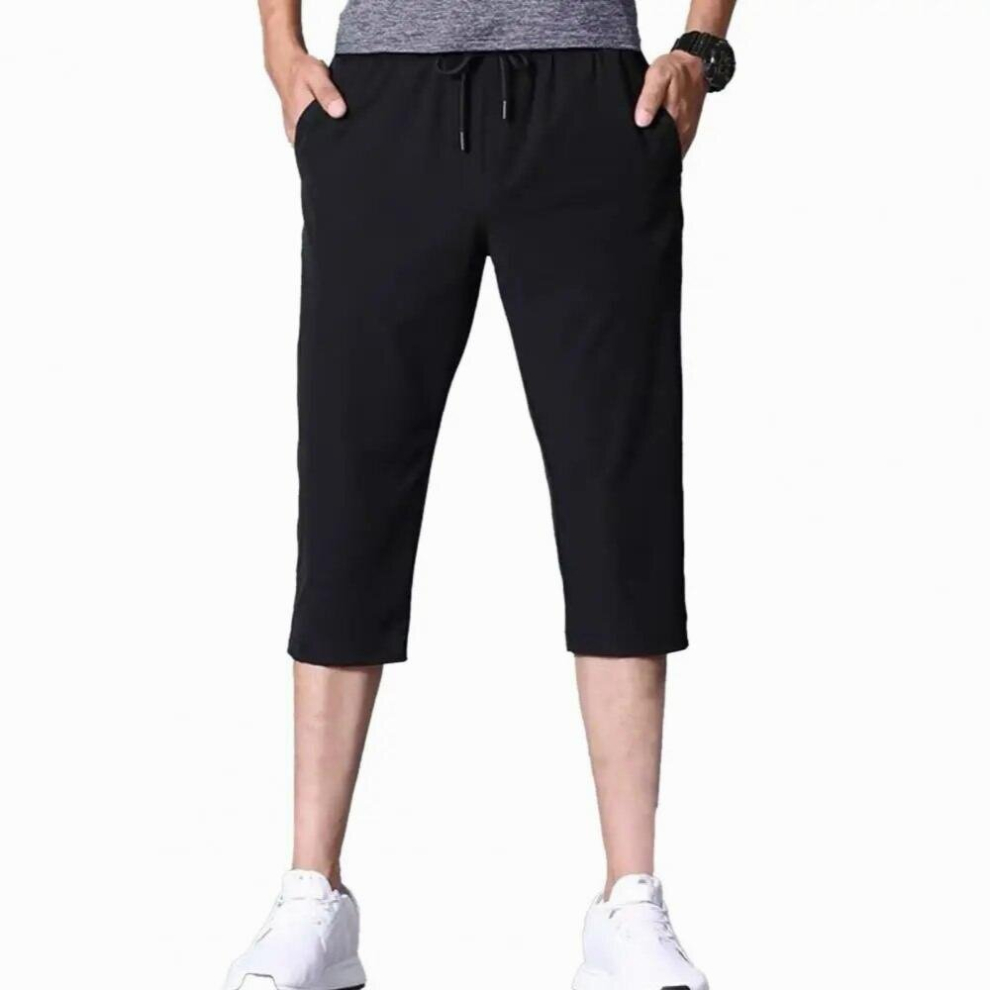 Sales Mens Shorts Summer Breeches 3/4 Length Trousers Solid Men Drawstring Sport Running Joggers Trousers-image-OPC-PCQRPYZ-NEW