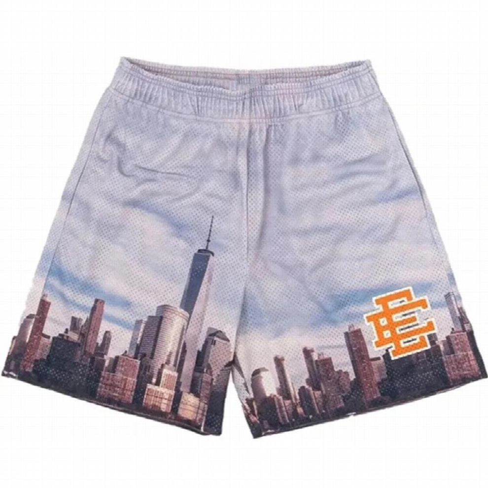 Flame Eric Emanuel EE Basic Shorts Mens Womens Casual Shorts Workout Basketball Shorts Summer Sports Fitness Shorts-image-OPC-PCQRQSK-NEW