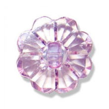 Trimits Clear Flower Buttons  Lilac - each