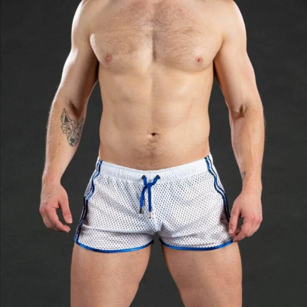 Jogging ShortsMen Casual Mesh Gym Fitness Shorts Bodybuilding Sports Male Summer Breathable Mesh Men Shorts Sweatpants-image-OPC-PCQRSHZ-NEW