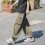 Men Trousers Solid Long Pants Pockets Wide Leg Cargo Trousers 5