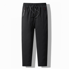 Men Trousers Loose Winter Coldproof Thicken Lace-up Pants Casual Pants Streetwear