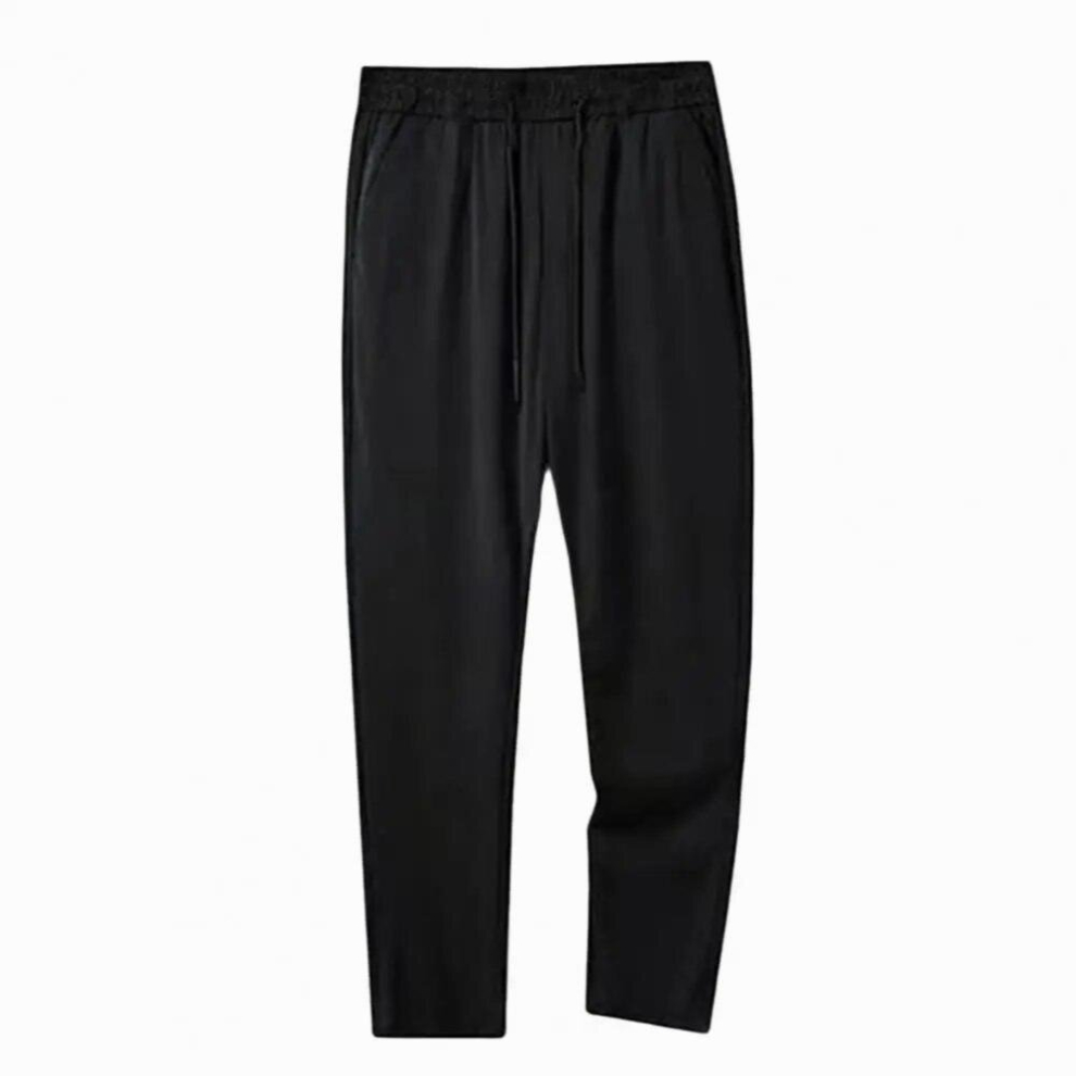 Long Pants Loose Zipper Pockets Male Style Relaxed Fit Pants-image-OPC-PCQRVYT-NEW