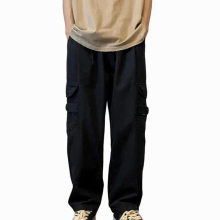 Men Overalls Pockets Spring Autumn Joggers Pants Pure Washable Pants
