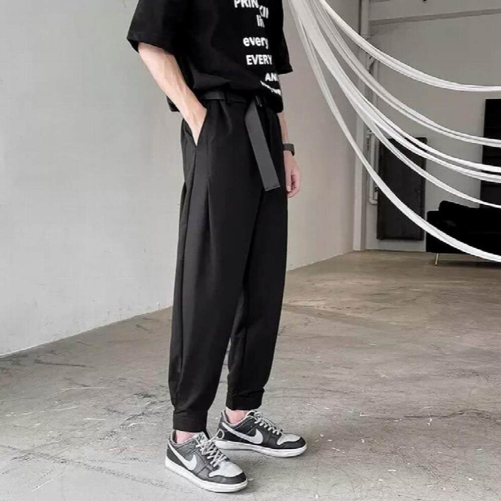 New2022 Solid Straight Harem Pants Man Loose Ankle-Length Harajuku Streetwear Woman Casual Pants-image-OPC-PCQRWDZ-NEW