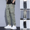 Stylish Overalls Solid Everyday Wear Mid Waist Drawstring Men Trouser 5
