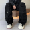 Men Long Pants Solid American Men Overalls Washable Buttons Cargo Pants 7