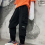 Man Pants Polyester Men Trouser Breathable Charming Modern Pockets Spring Trousers 3