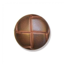 Trimits Imitation Leather Shank Buttons  Brown - each