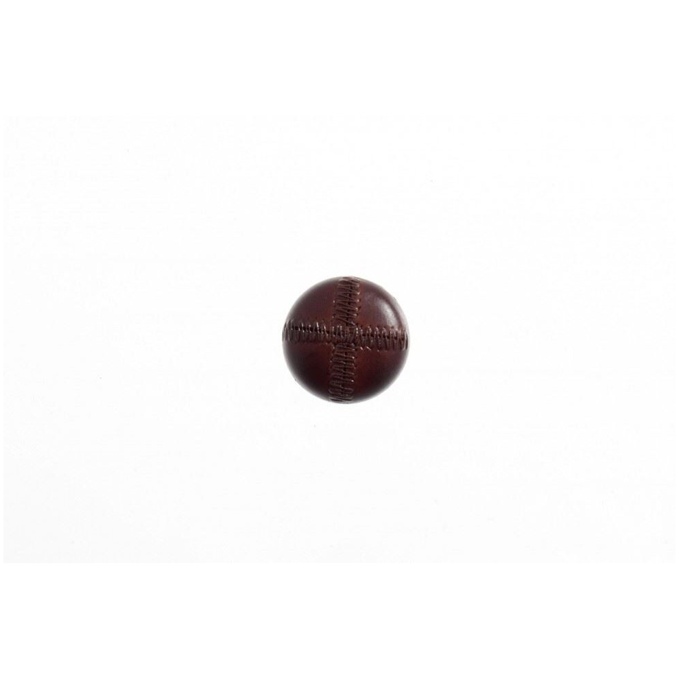 Trimits Imitation Leather Buttons  Red Brown - each