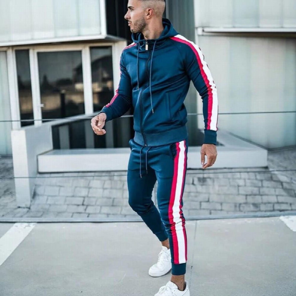 Mens Casual Sportswear Youth Hooded Contrast Sportswear-image-OPC-PCQS67X-NEW