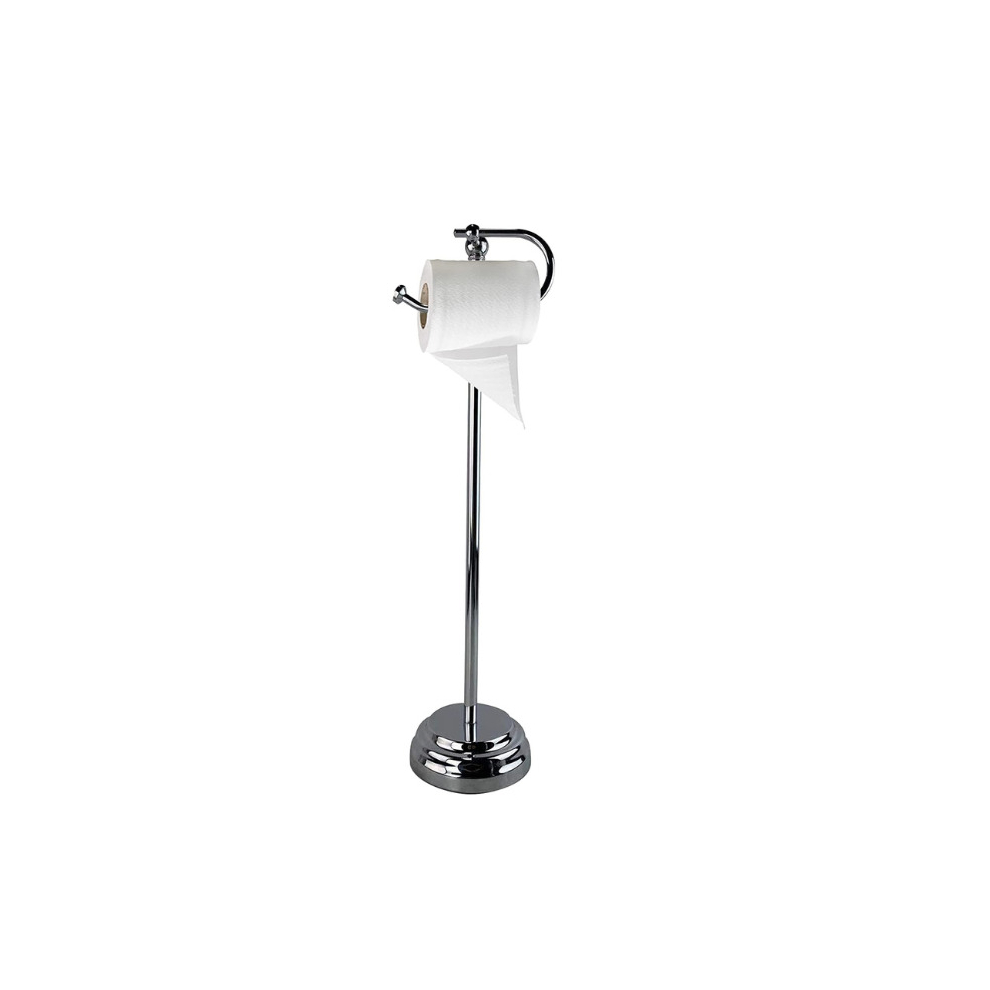 Chrome Stainless Steel Free Standing Toilet Paper Holder