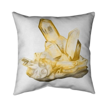 20 x 20 in. Citrine Stone-Double Sided Print Indoor Pillow