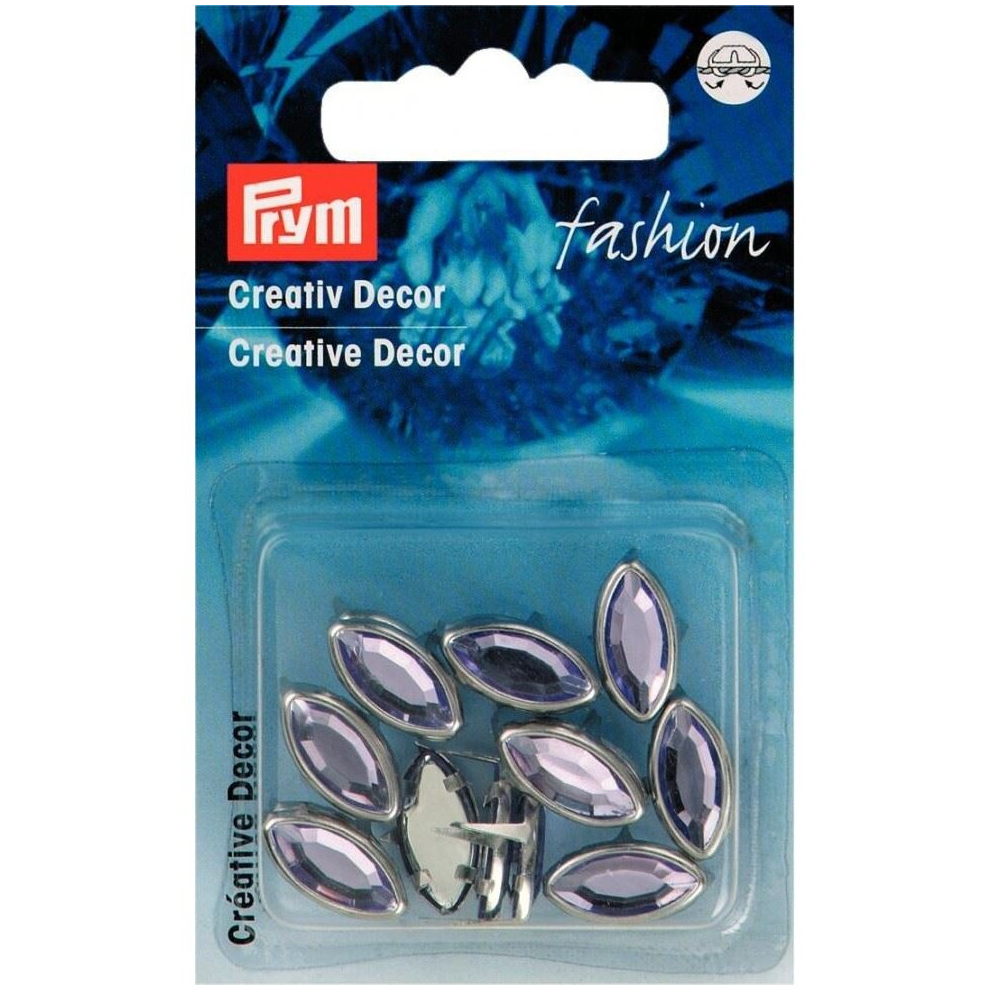 Prym Oval Studs  Purple - per pack of 16