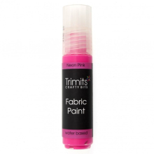 Trimits 3D Fabric Paint Pen Neon Pink - each