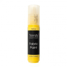 Trimits 3D Fabric Paint Pen Yellow - each