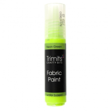 Trimits 3D Fabric Paint Pen Neon Green - each