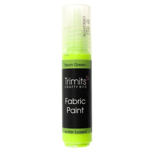 Trimits 3D Fabric Paint Pen  Neon Green - each