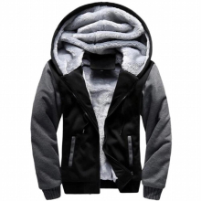 Men Jackets Hoodies Thick Warm Winter Autumn Hooded Sweatshirt Mens Long Sleeve zipper Hoody Sportswear Male Overcoats Oversize
