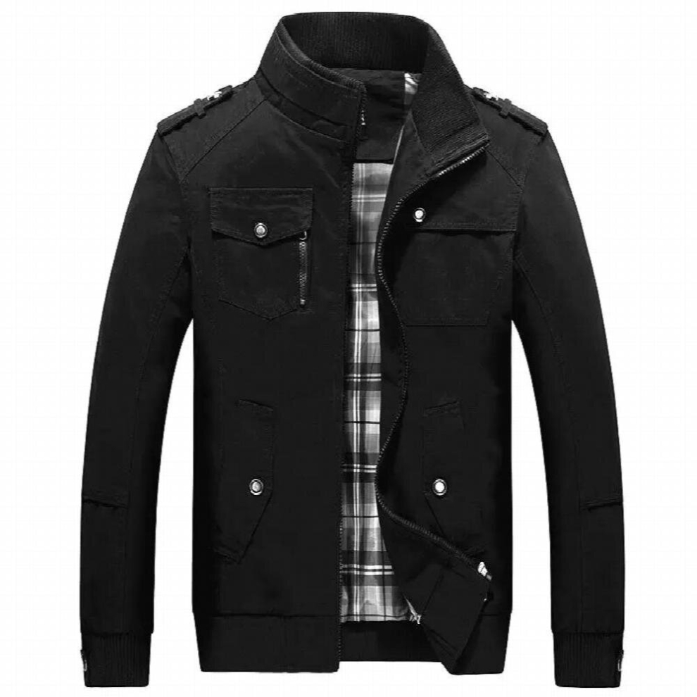 Arrived Jackets Mens Casual Slim Jacket Youth Stand Collar Mens Top Jacket Jacket Mens Autumn Mens-image-OPC-PCQSNTD-NEW