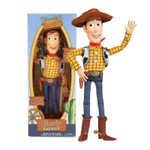 Toy Story Woody Roundup Talking Sheriff Action Figure - 30 Movie Sound Effects, 38cm, Non-Toxic PVC Collectible Toy