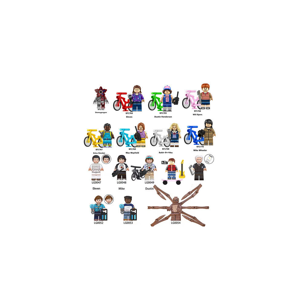 (Style A) 8PCS/16pcs Stranger Things Assembled Minifigures Children's Stall Toys Building Blocks Toys