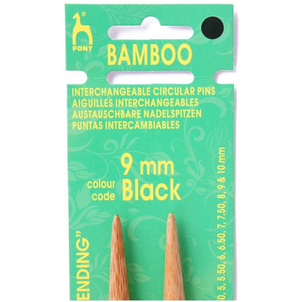Pony Bamboo Interchangeable Needles - per pack of 2